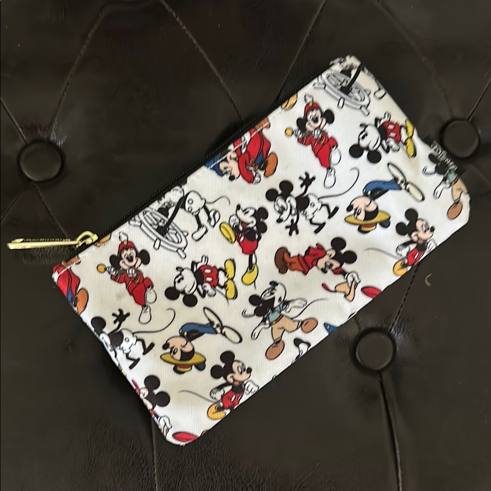 Disney Employee Center DEC Exclusive Loungefly 90 Years Zippered Pouch